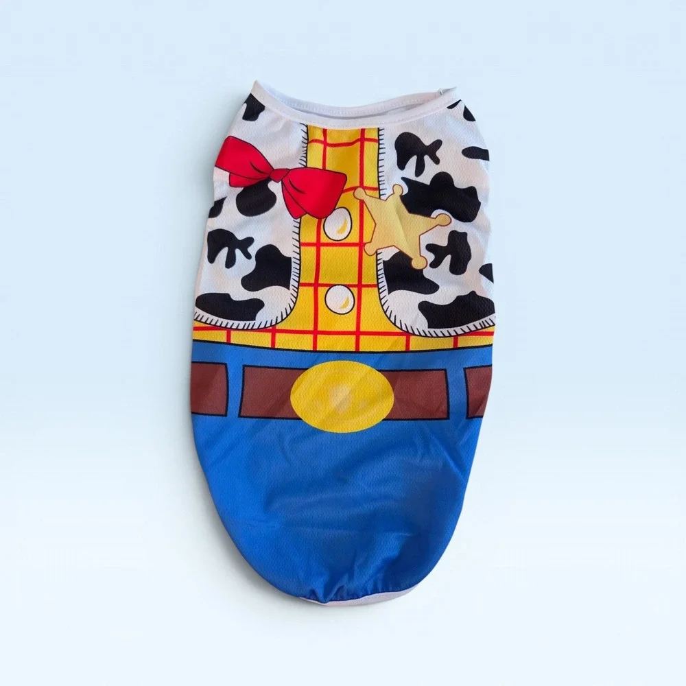 Toy‎ Story Woody Costume Dog Mesh Shirt Cowboy Sheriff Print Small